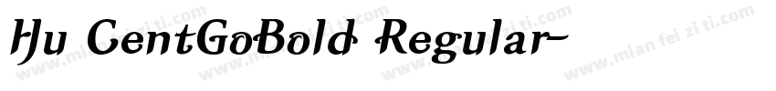 Hu CentGoBold Regular字体转换